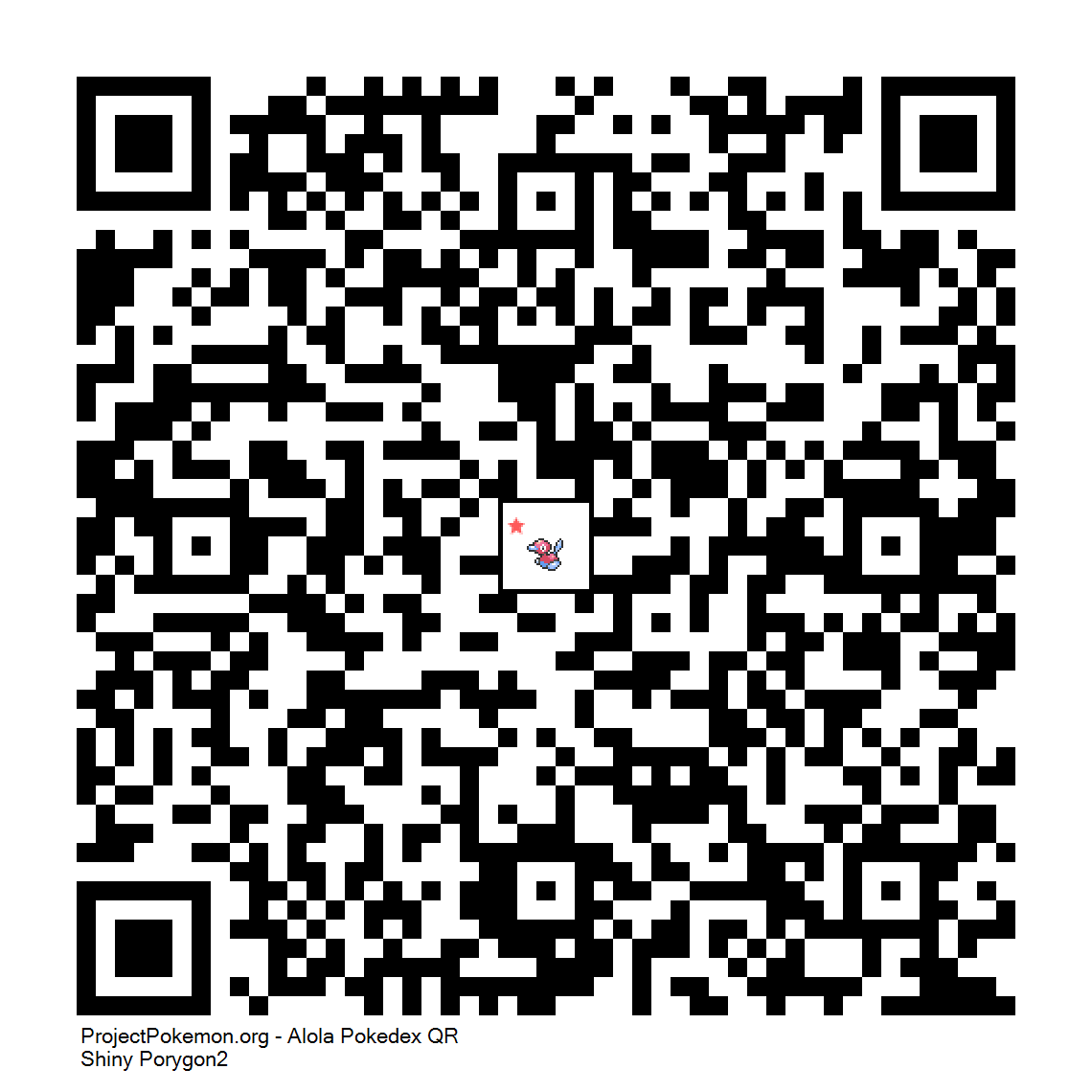 Cdigo QR de Porygon2 variocolor